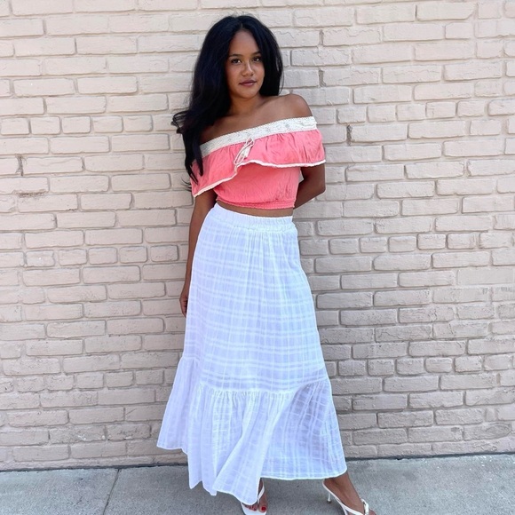 Flying tomato y2k bohemian pink crop top sz xs - Picture 3 of 6